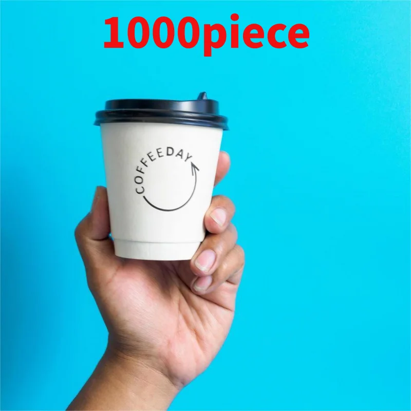 

10 00piece.Custom.Food Grade Double Wall Thicker Coffee Paper Cup Custom Logo And Printing Eco Friendly Hot Filling Drink Packag