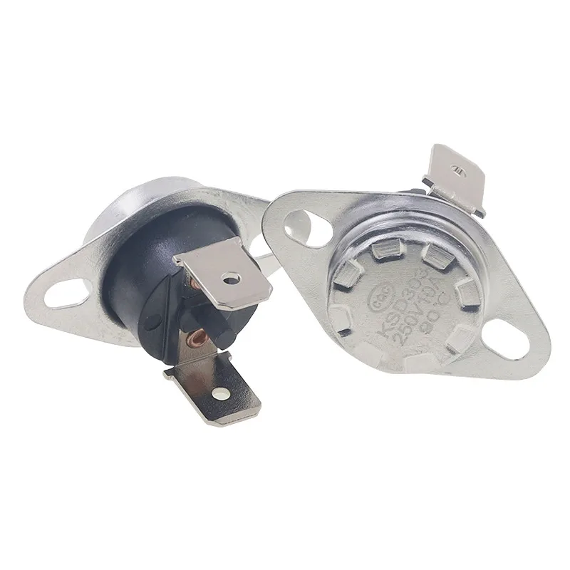 KSD303 KSD301 45C-150C Degree 10A 250V Manual Reset Thermostat Normally Closed Temperature Switch 75C 85C 95C 105C 100C Degree