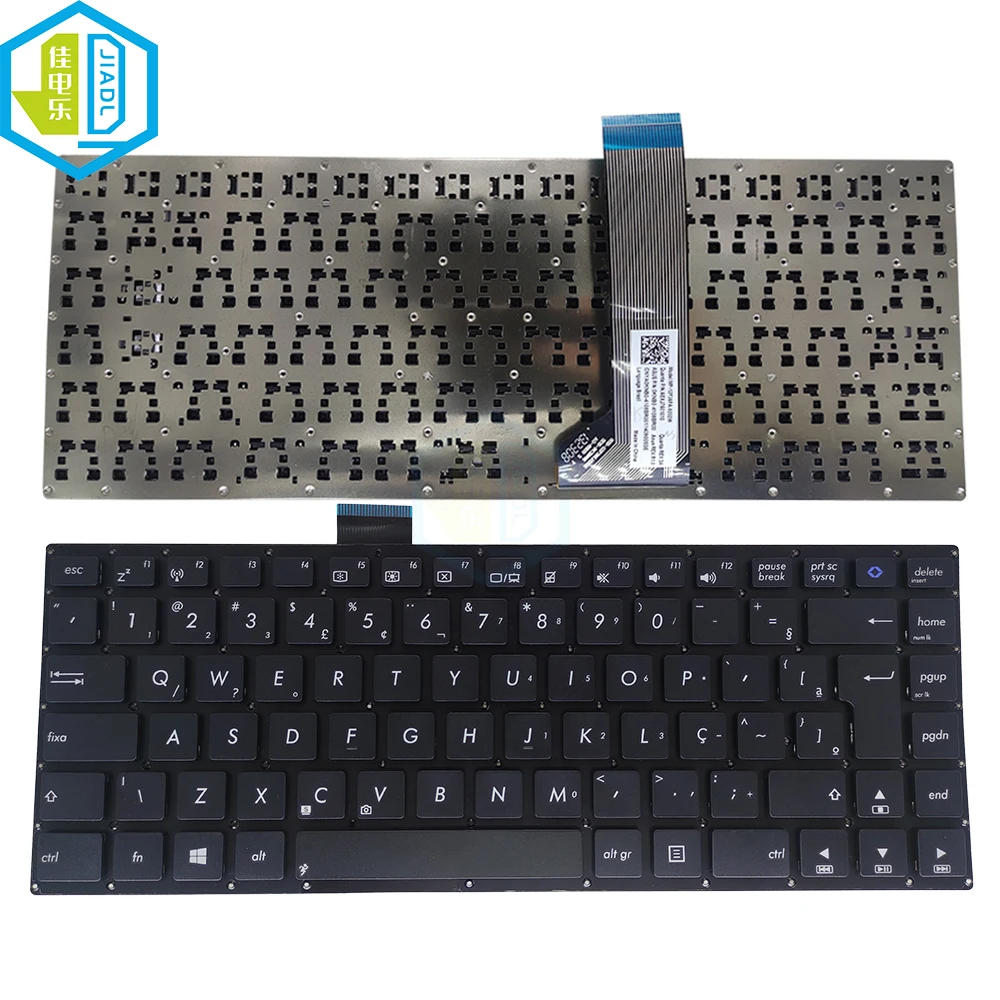 Imagem -06 - Sutiã de Teclado Brasileiro para Asus Vivobook Acessórios para Laptop S400 X402 K451 S400ca S400c X402ca F402 S451 R408ca 4108br00