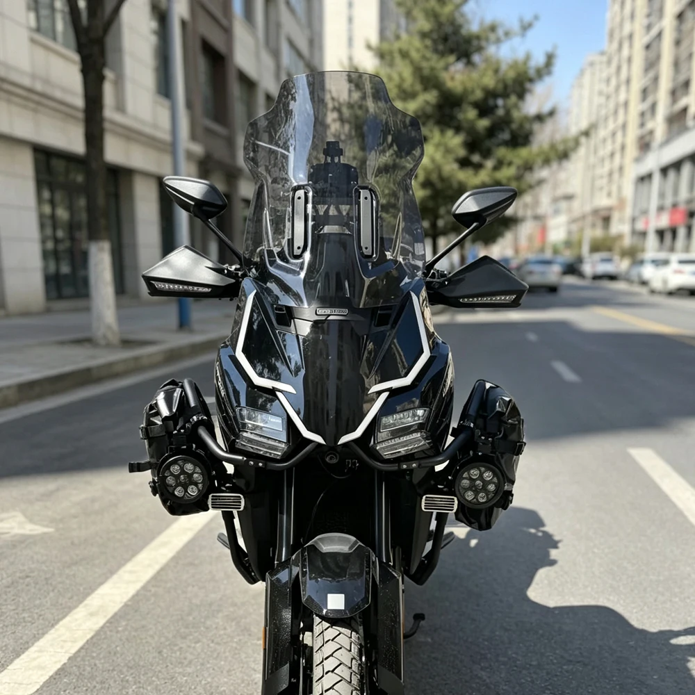 Motorcycle Windshield New Accessories Front Windscreen Heightened Air Deflector Modified Wind Screen For ZONTES 703F 703 F