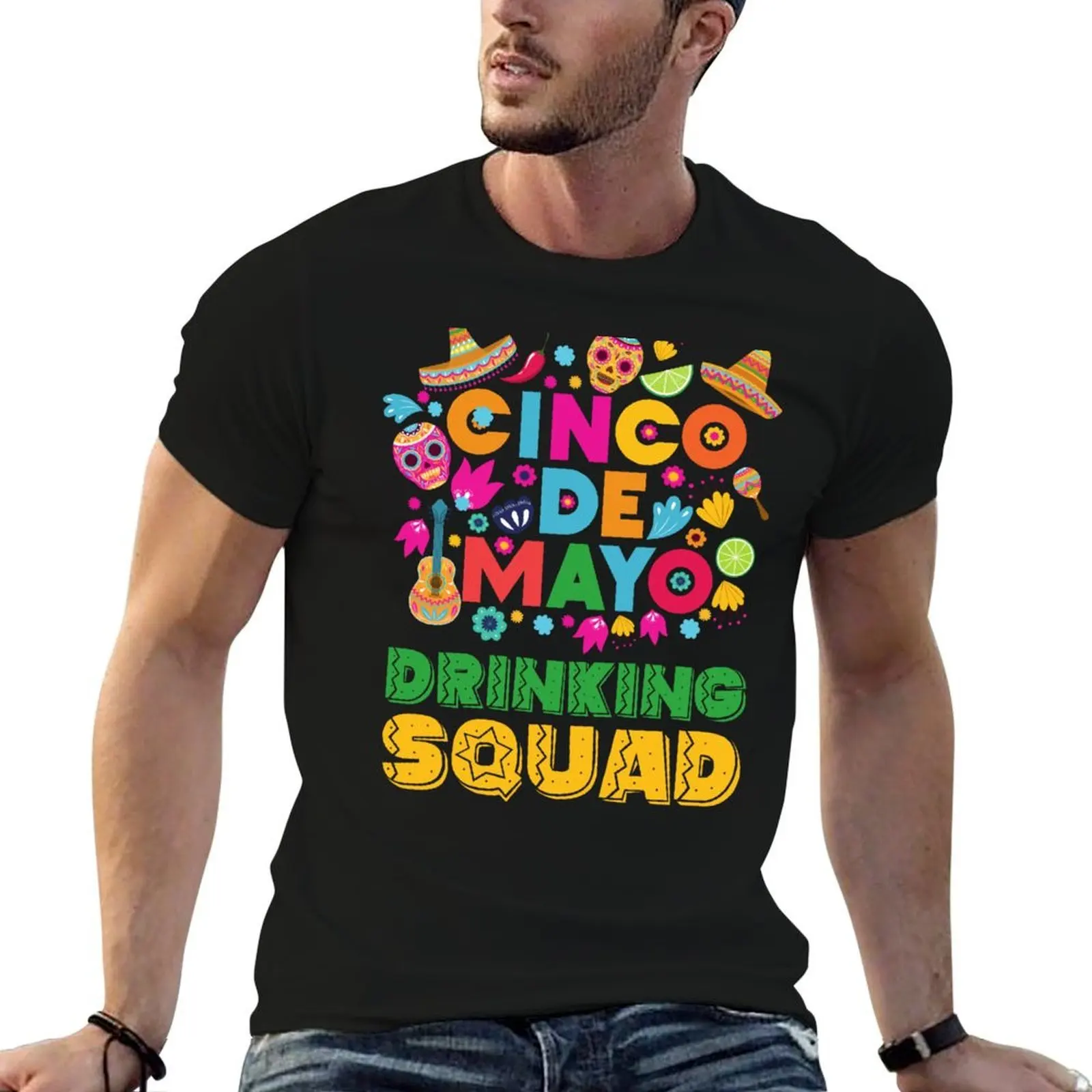 

Cinco Drinko Squad Drinking Party Fiesta Funny Cinco de Mayo T-Shirt essential t shirt man t shirt luxury T-Shirt