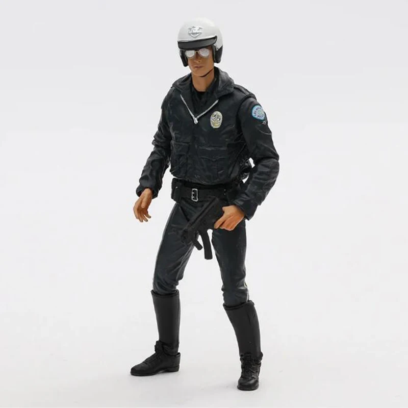 NECA Terminator 2 Día del Juicio T-1000 T-800 Arnold Schwarzenegger PVC figura de acción motocicleta modelo juguetes decoración de la habitación regalo