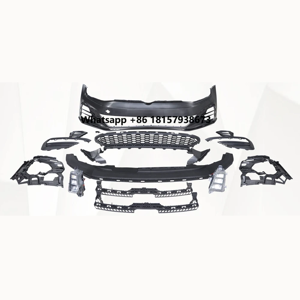 

Automotive Front Bumper Accessories PP Material with Grill for V W GOLF 7 2013-2017 Change to GOLF 7.5 GTI Body Kit