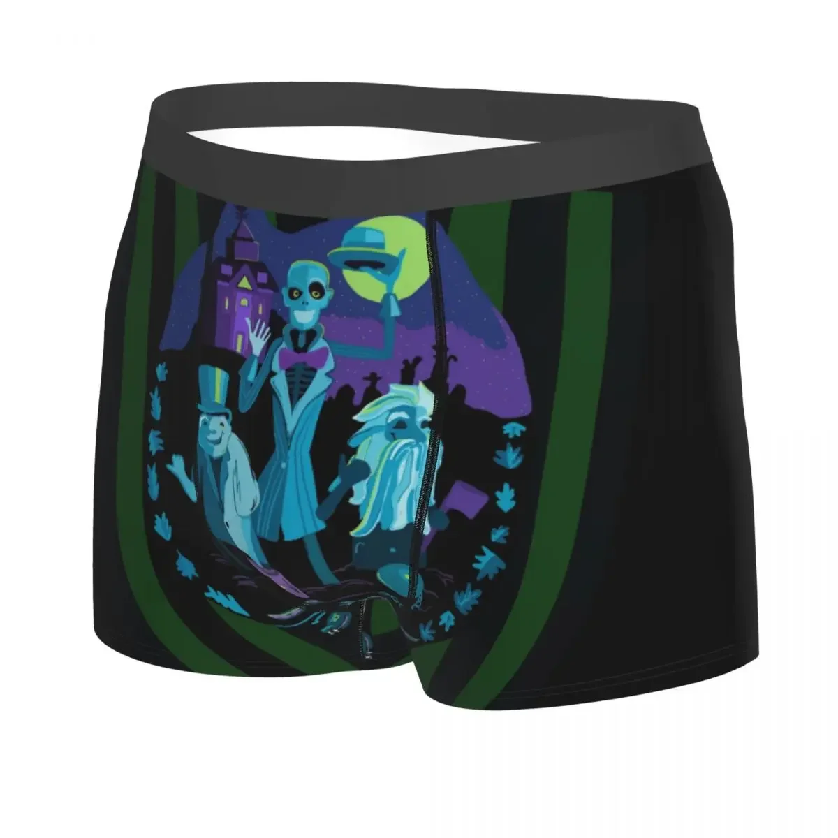 Cool Haunted Mansion Boxers Shorts Panties Male Underpants Stretch Briefs Underwear