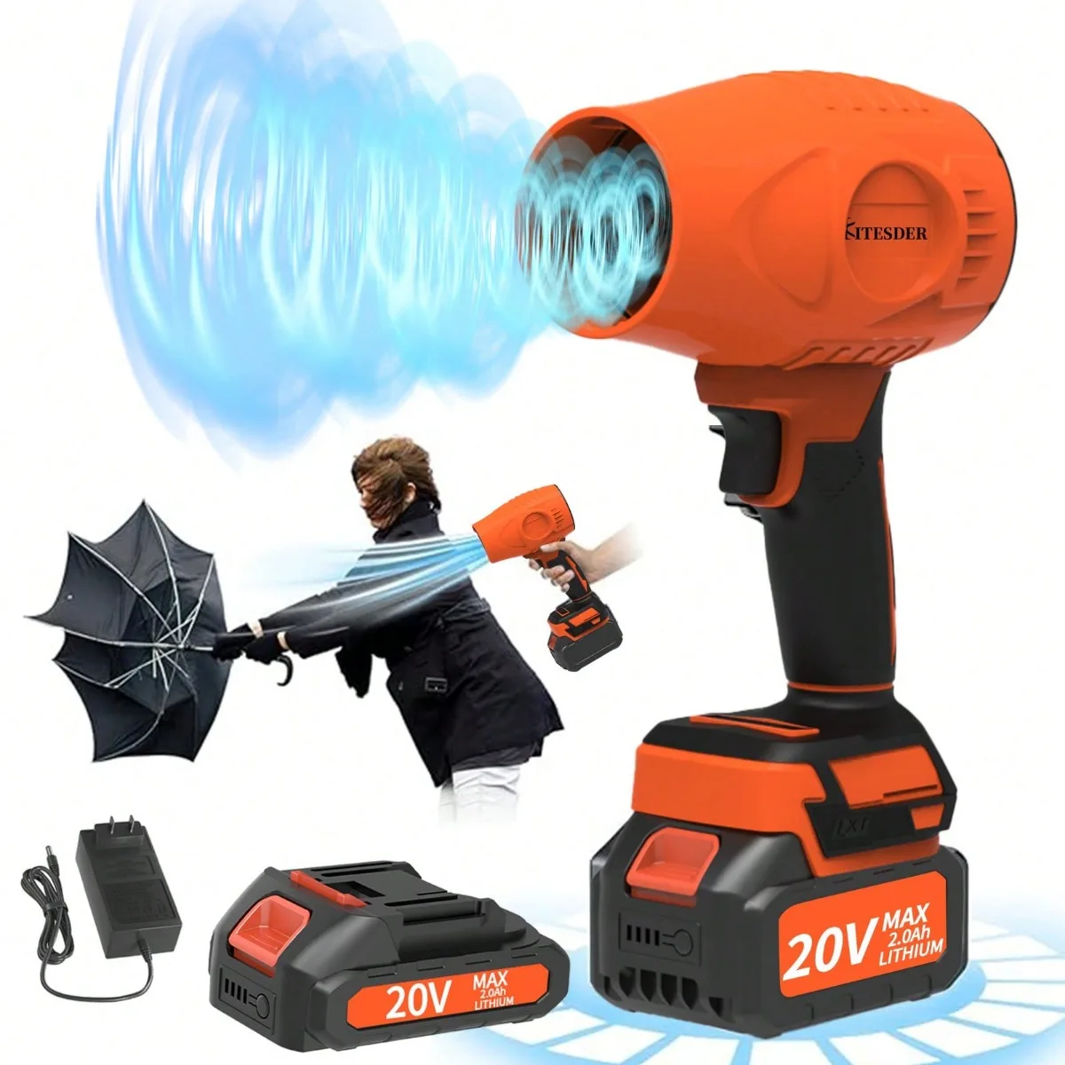 

Lightweight Handheld Blower,31000RPM Electric Turbo Jet Blower with 2000mAh Battery,car Dryer Air Blower for Patio Cleaning