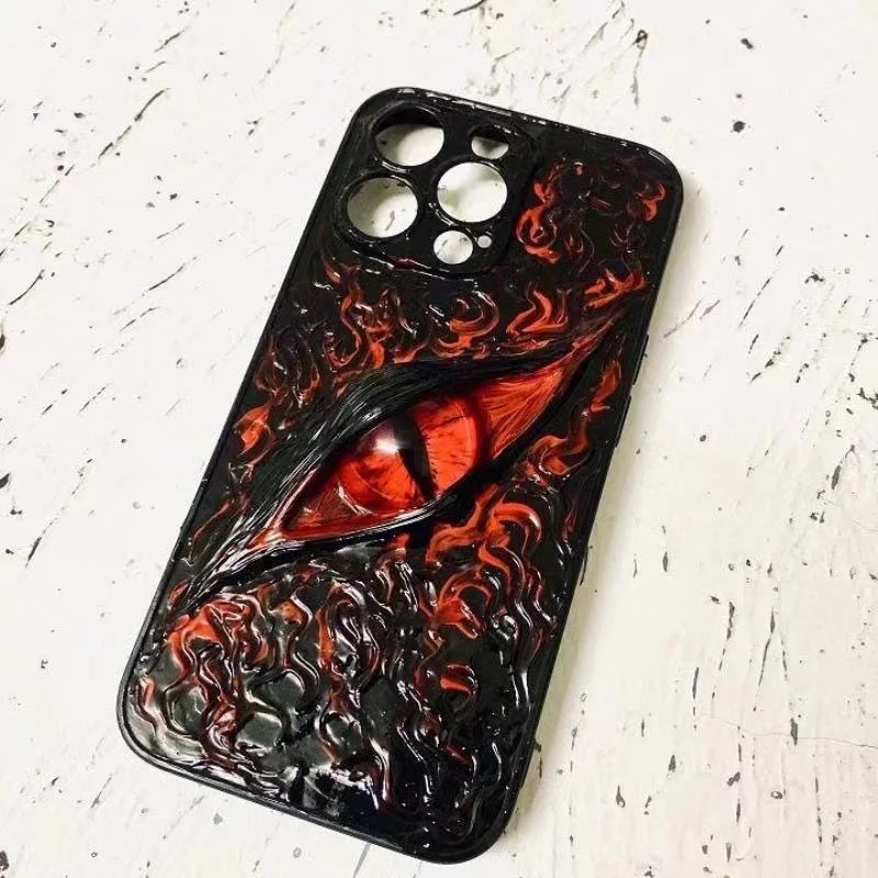 Cthulhu three-dimensional eye case for Apple 15promax iphone 14promax advanced 13Promax new 13Pro small red book 12pro