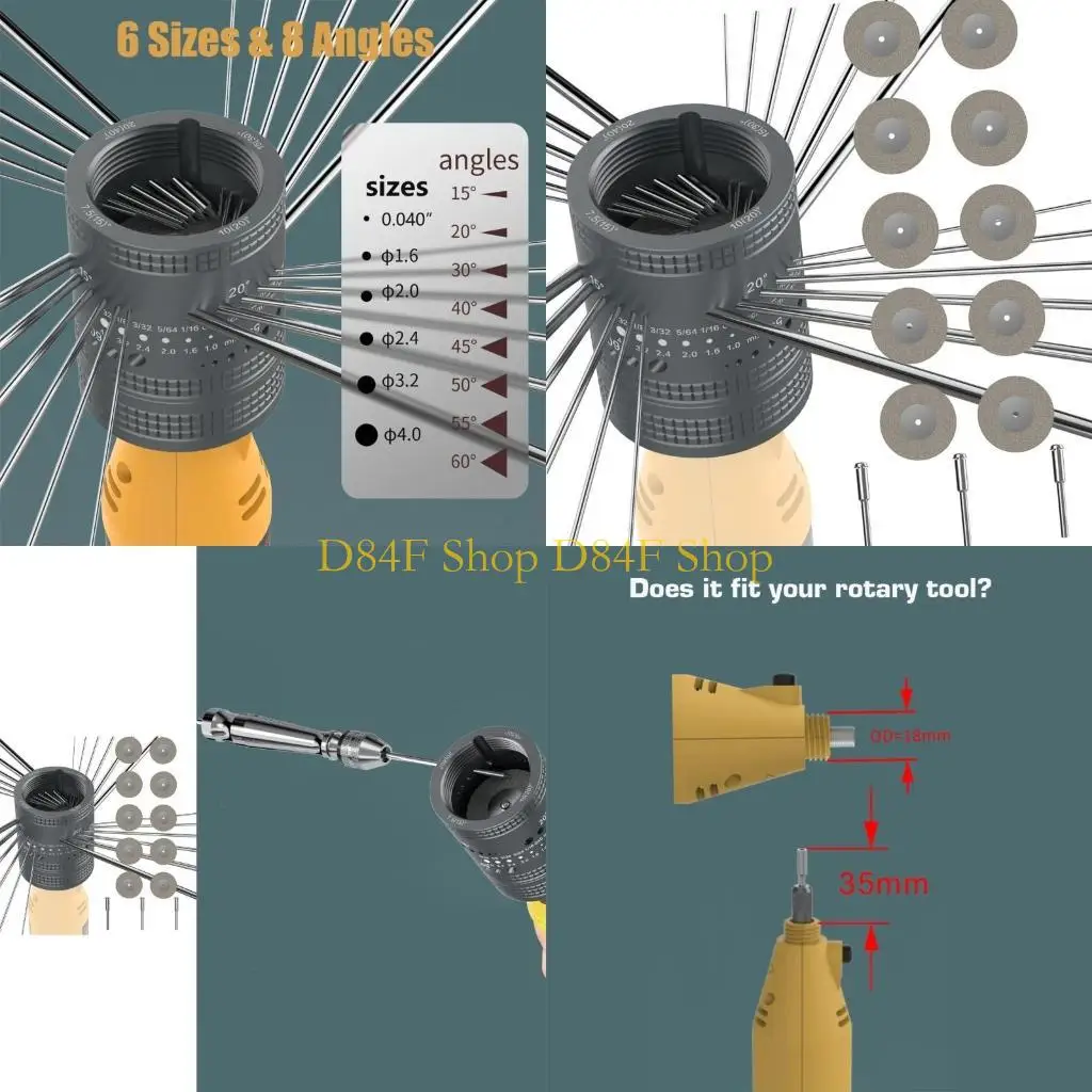 

D84F Multipurpose Grinding Head Set for Precisions In Manufacturing and DIY Projects