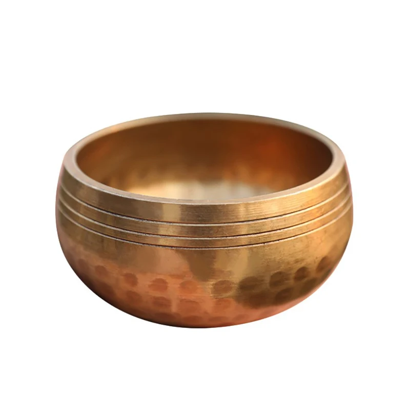 Nepal Handmade Tibet Buddha Sound Bowl Yoga Meditation Chanting Bowl Brass Chime Handicraft Music Therapy Tibetan Singing Bowl