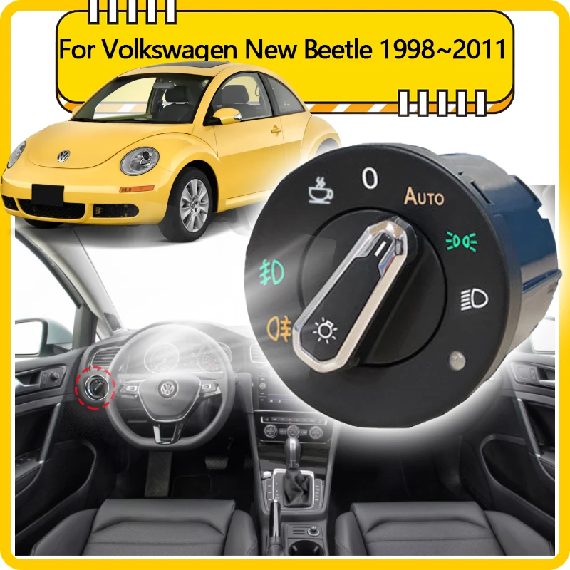 For Volkswagen VW New Beetle Bjalla 1998~2011 Headlight Automatic Switch Upgrade Car Accessories Auto Tuning 2000 2002 2005 2007