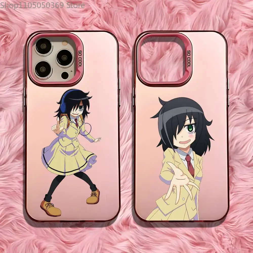 

Tomoko Kuroki W-WataMote Phone Case For iPhone 17,16,15,14,13,12,11,Pro,Max,Plus,Mini,Air,SE4 Pink Matte Hard Bumper