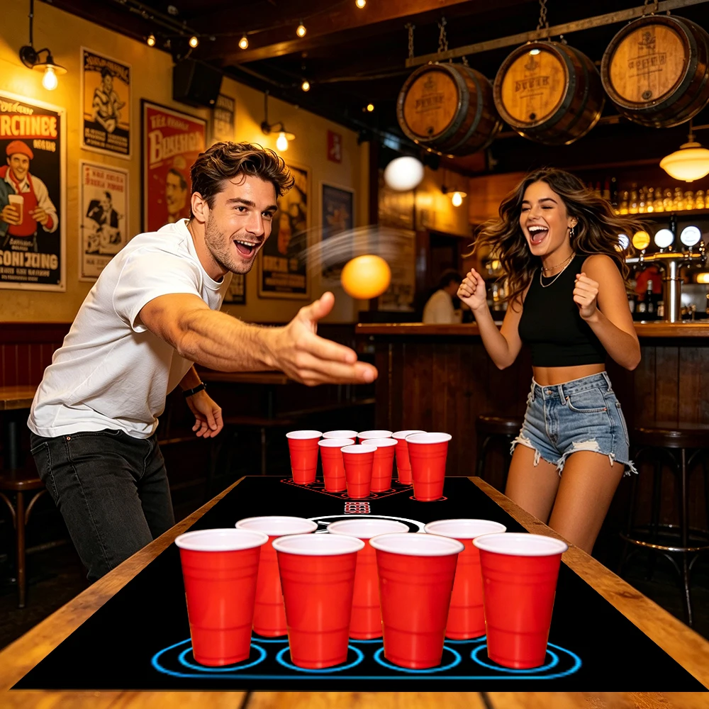 Beer Pong Spieltisch-Läufer fü – Party Games Jenga Bewertung und Preis