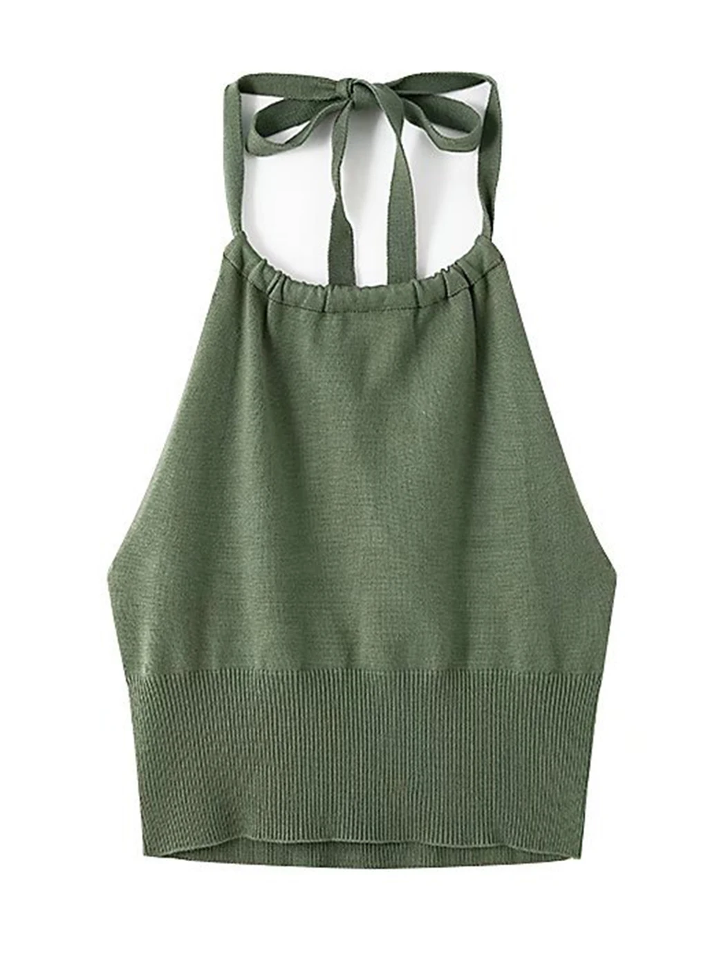 

Винтажный однотонный облегающий топ-майка, женские летние пикантные Короткие хлопковые блузки без рукавов, Женский Повседневный укороченный топ с открытой спиной Y2k, 2022