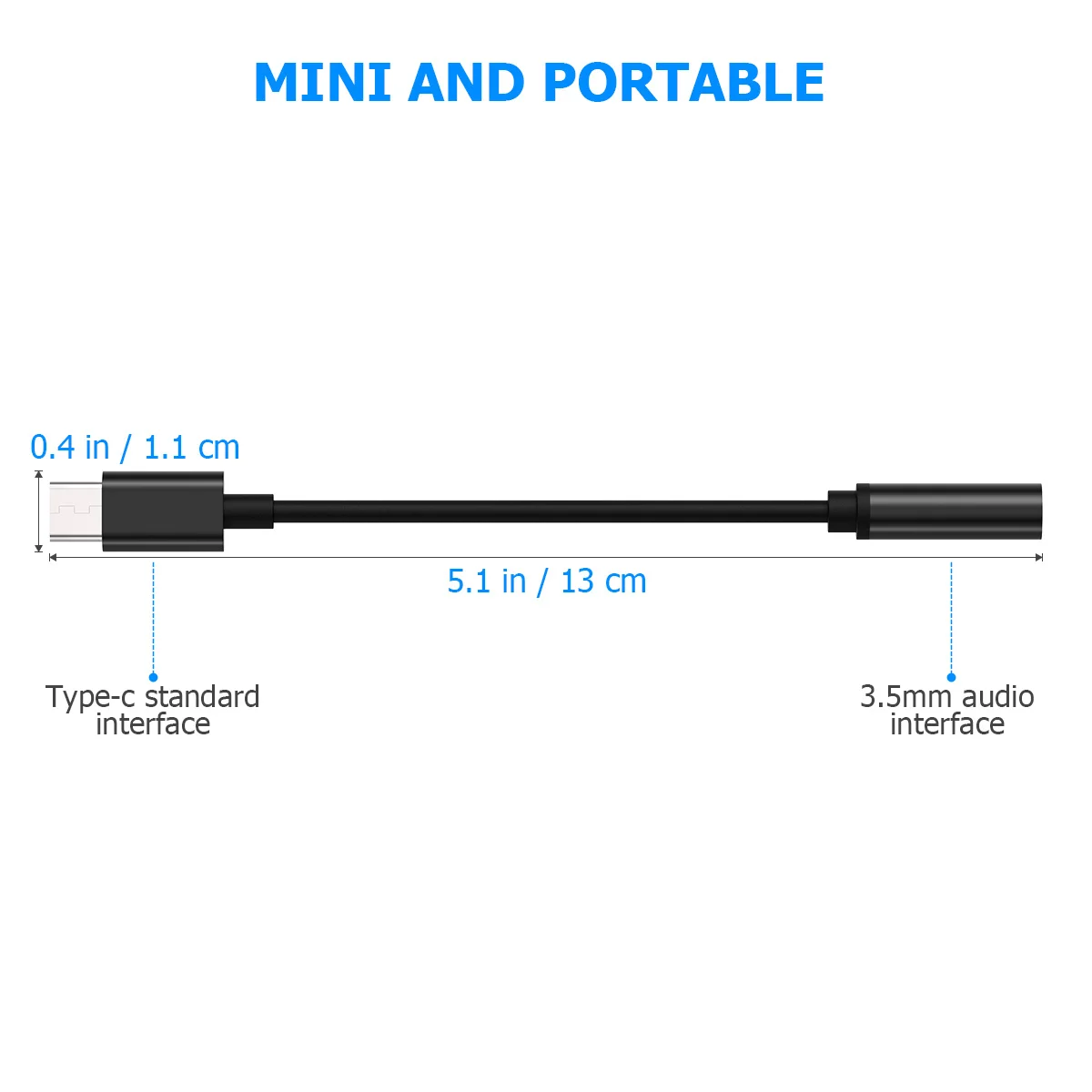 

3Pcs Type C USB C to 3.5mm Headphone Jack Adapter Durable Audio Converter Supports Multiple Mobile Phones Computers