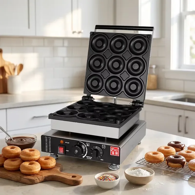 Fuqi Commercial Automatic Cake & Donut Making Machine Electric Stainless Steel High Efficiency Baking Pan for Kitchen Use