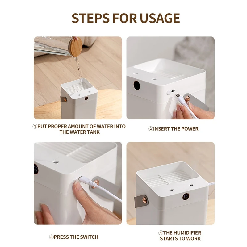 Creatore di nebbia per diffusore per aromaterapia ad ultrasuoni per umidificatore purificatore d'aria a doppio spruzzo da 3000 ml