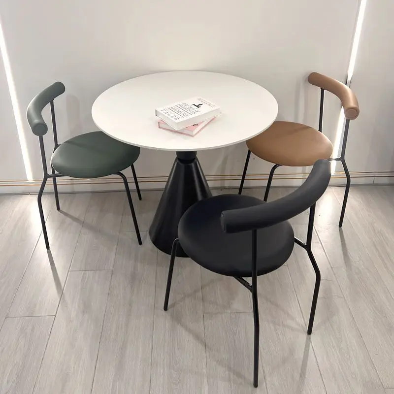 Light luxury dining chair antique home back chair simple milk tea shop home Internet celebrity