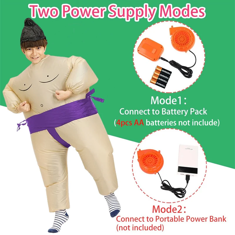 Halloween Cosplay Costumes Props Sumo Fighter Inflatable Christmas Birthday Wrestling Play Party Role Play Dress Up for Kids