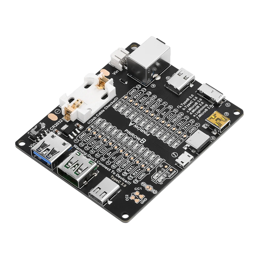 Imagem -02 - Cabo de Dados Usb Placa de Detecção Cabo Usb Tester Tipo-c Micro a tipo b Test Board Curto-circuito On-off Switching para Ios Android