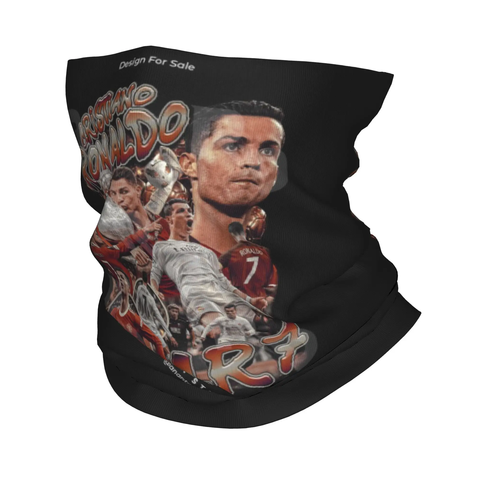 

Cristiano Ronaldo CR7 Bandana Neck Gaiter Printed Wrap Mask Scarf Multifunction Headwear Cycling For Men Women Adult Washable