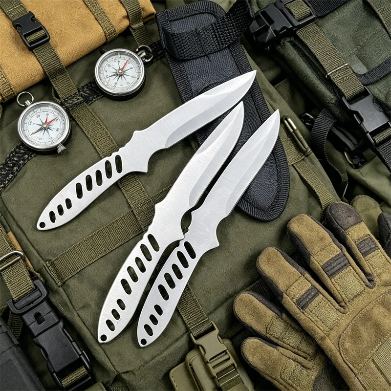 Mini Fixed Blade Knife Stainless Steel Non-Sharpened Lightweight Pocket Knife Dull Edge Outdoor Camping EDC Tools