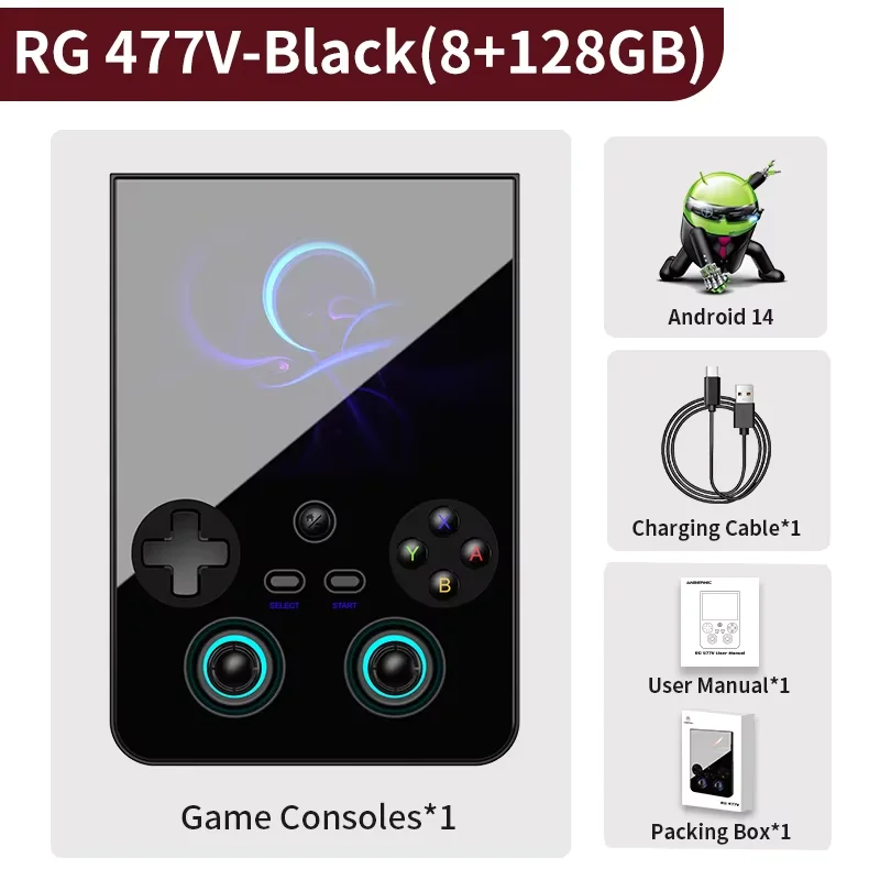 Anbernic RG 477V RG477V 携帯ゲーム機 4.7インチ HD LTPS インセル
