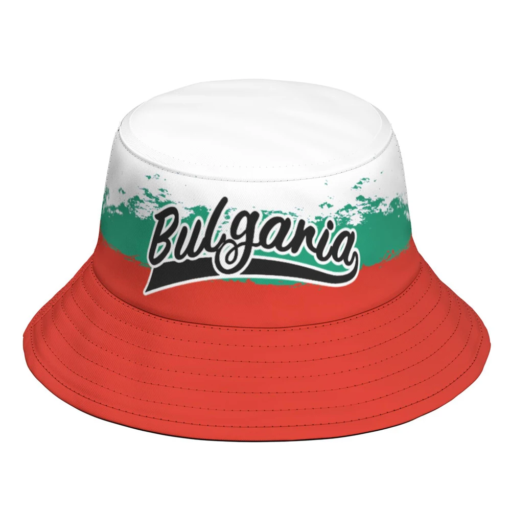 Bulgaria Fisherman Hats Free Custom Made Name Number Team Logo Bucket Cap Country Travel Bulgarian Nation Flag Headgear