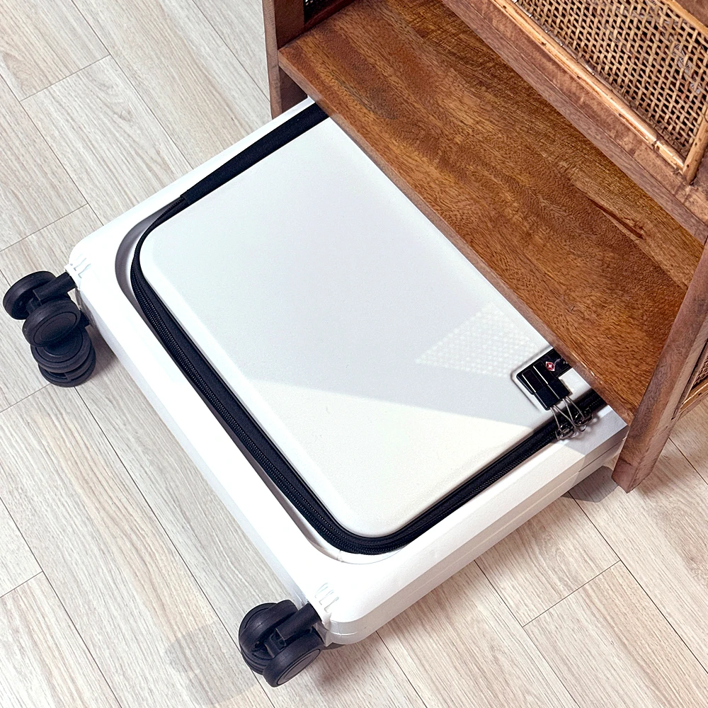 حاملة قابلة للطي مدمجة باللون الأسود والأبيض مع 10 سم