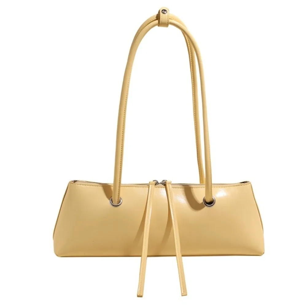 

All-match Sweet French Stick Handbag Y2K Retro PU Shoulder Bag Anti-splash Water Large Capacity Texture Underarm Bags Women