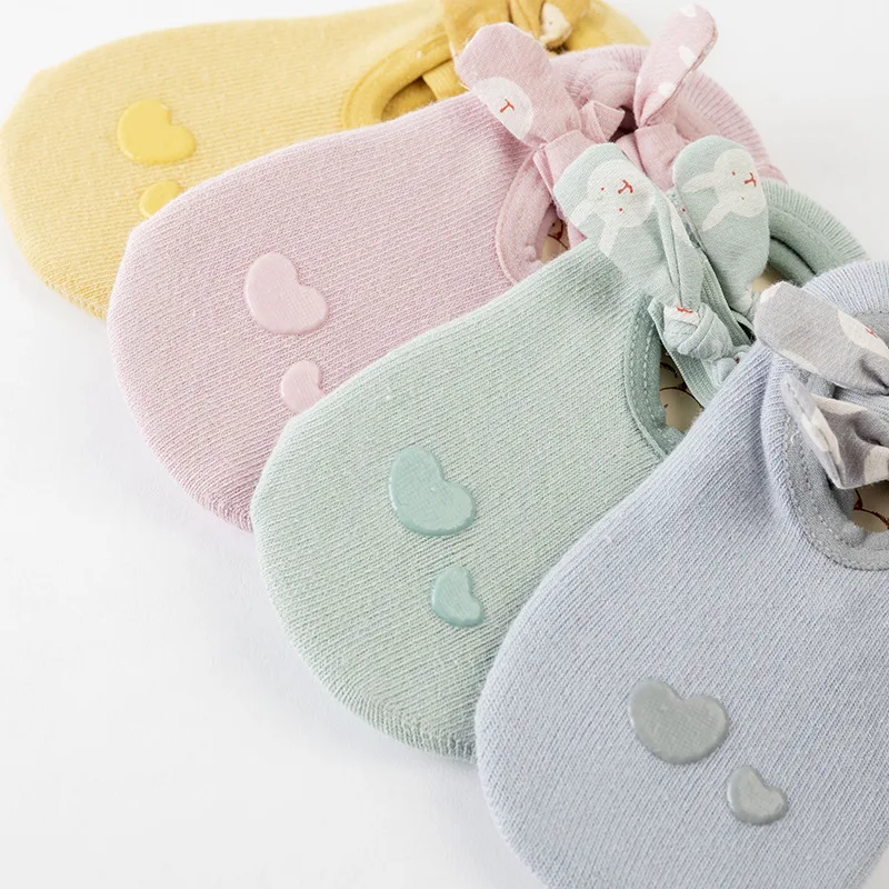 New Baby Girls Socks Candycolor Summer Spring Soft Bowknot Breathable Short Socks Home