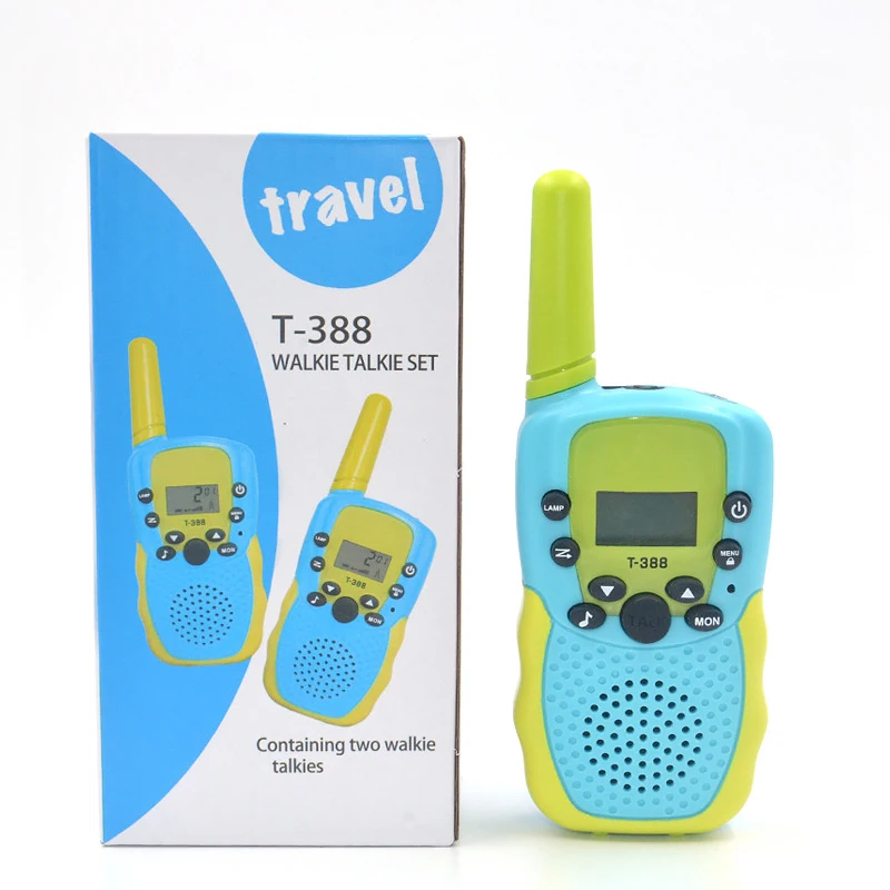 Kinderen Walkie Talkie Twee Manieren Radio 3Km Bereik 22 Kanalen Ingebouwde Flash Licht Speelgoed Walkie Talkie Voor Kinderen