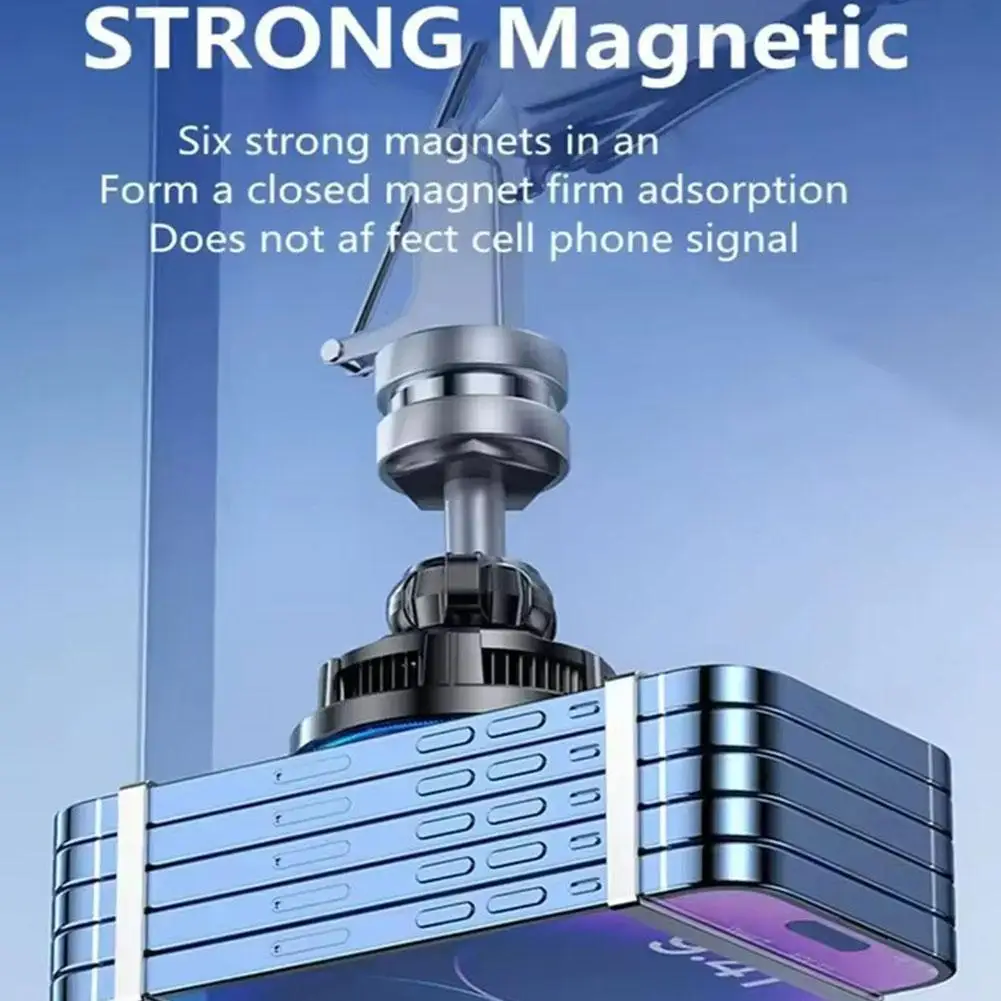 15 واط الجليد التبريد المغناطيسي شاحن سيارة لاسلكي محطة شحن سريع آيفون 15 14 13 12 برو ماكس MacSafe حامل هاتف السيارة X3E3 #3