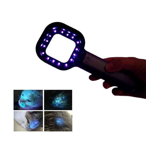 Portable Vet 365nm UV Dermis Test Lamp Veterinary woods lamp medical  Black light For Cat And Dog