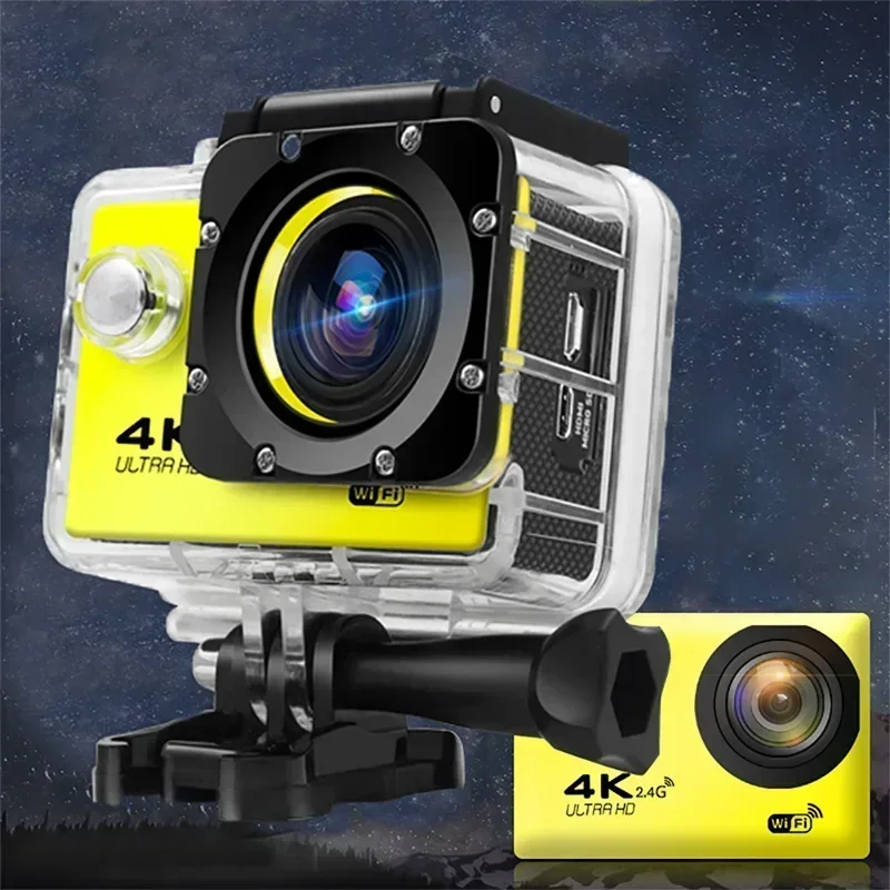 Action Camera Ultra HD 4K/30fps WiFi 2.0-inch 170D Underwater Waterproof Helmet Video Recording Cameras Sport Cam