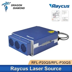 Raycus Original Fiber Laser Source Q-Switched Pulse Generator 20W 30W RFL-P20QS P30QS Wavelength1064nm For Fiber Marking Machine