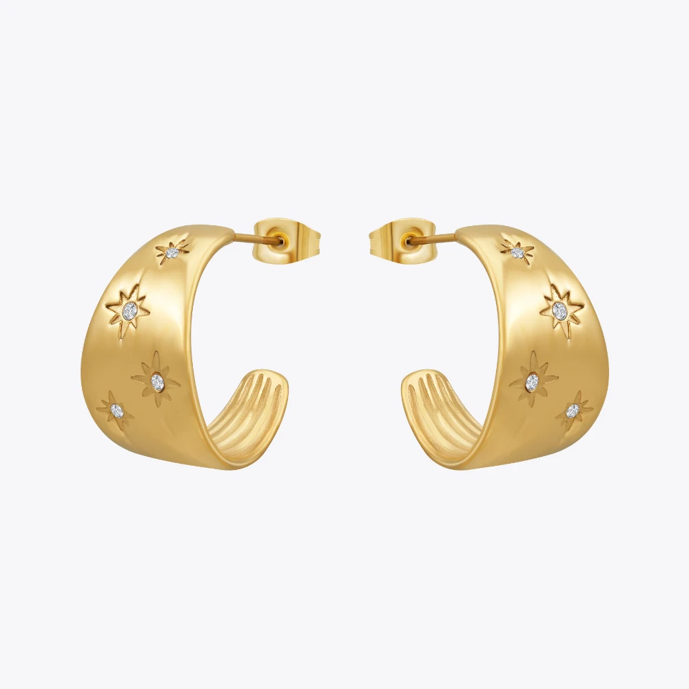 

Enfashion Aros Irregular Octagon Hoop Earrings Gold Color Stainless Steel Hoops Earings For Women Fashion Jewelry Dropship 1511