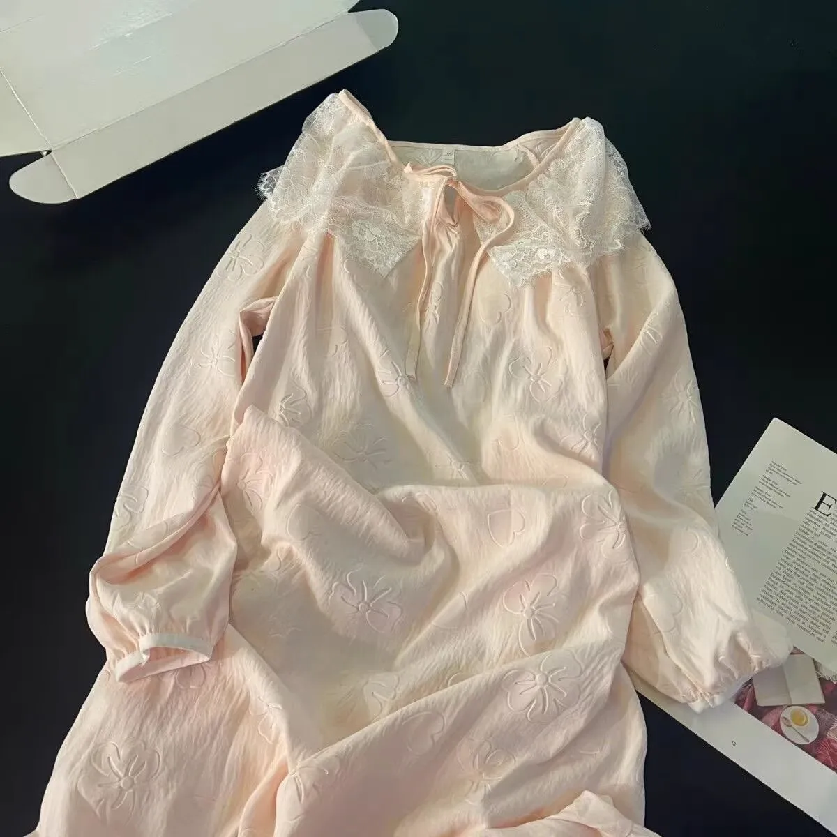 

Женская пижама с кружевом, ночная сорочка