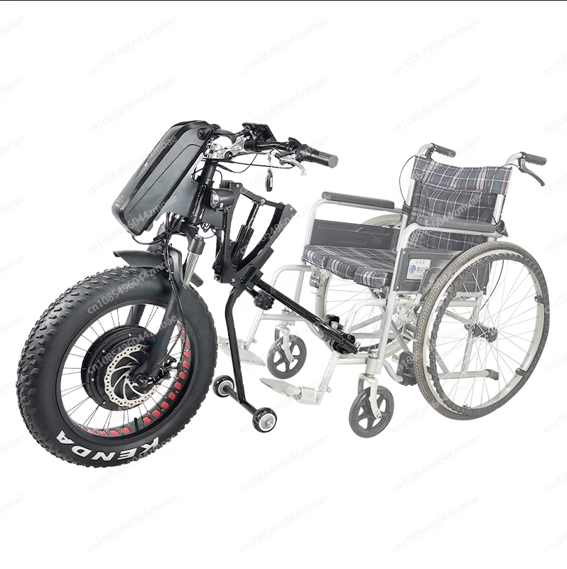 

20-Inch fat tire electric hand cycle kit fast speed 42kmh 48V 1200W electric wheelchair conversion kit with 13ah battery