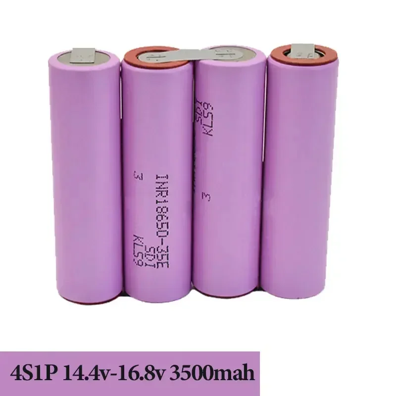 Nieuwe 35E 18650 3500mAh 7000mAh 3S 4S 5S 6S 8S 7.4V 12.6V 14.8V 18V 25.2V 29.6V voor Schroevendraaier Batterijen Lassen Batterij