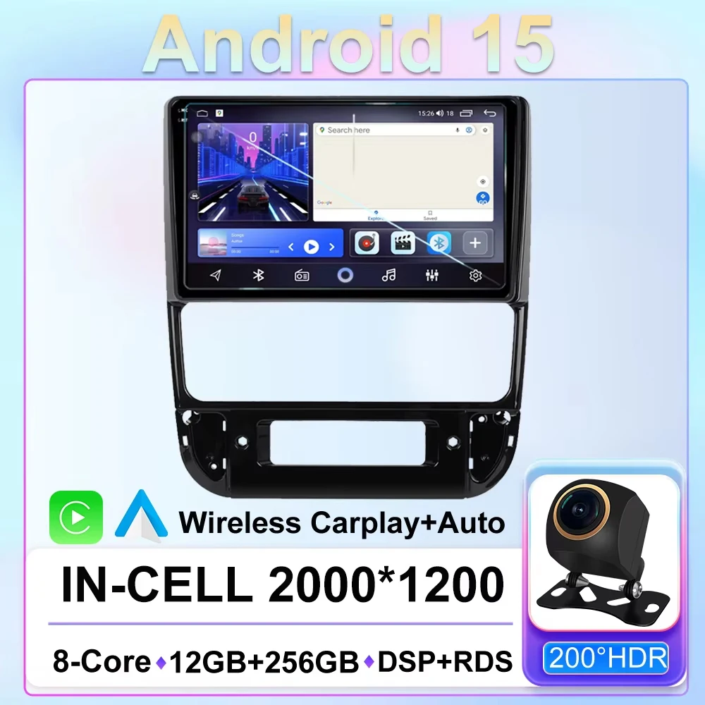 

Car Video For Peugeot 406 1996-2004 Carplay GPS Navigation Screen AutoRadio No 2 din 5G Wifi Stereo Video Unit Android 15 DVD