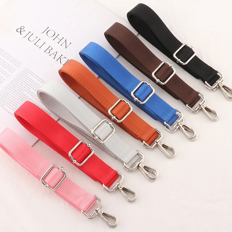 

Shoulder Bag Strap Fashion Wide Replacement Strap For Bags Nylon Woman Messenger Bag Accessories Metal Buckle Bag Straps