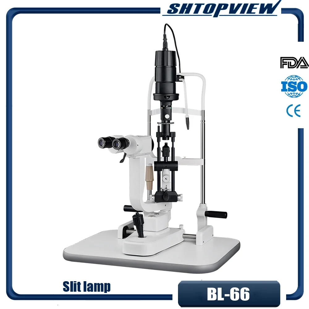 Price of BL-66 Ophthalmic Eye Exam Slit Lamp Microscope with 2 magnification 0-14mm high precise eyepiece