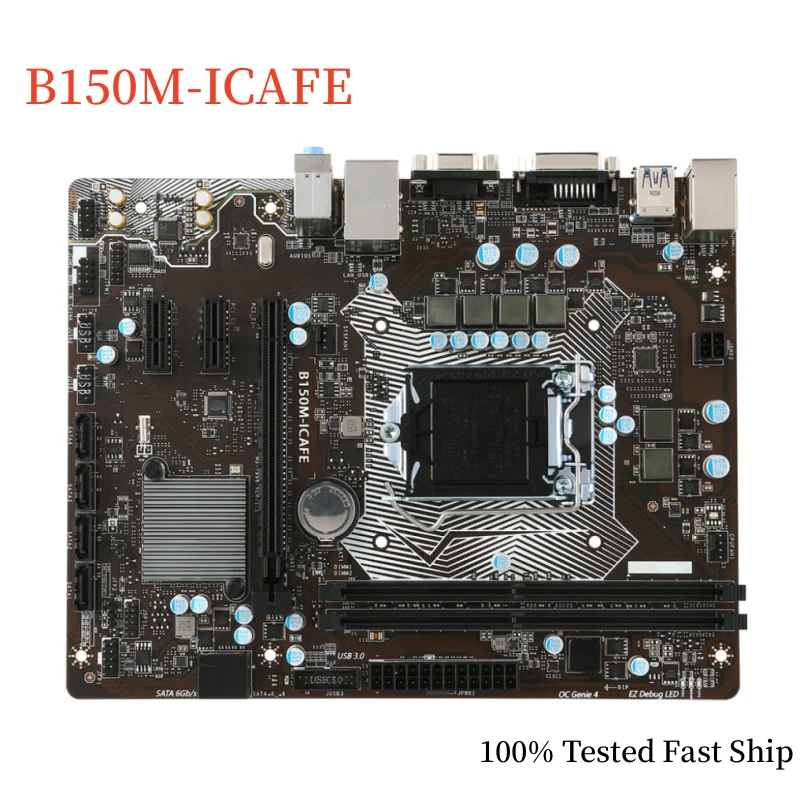 

For MSI B150M-ICAFE Motherboard B150 64GB LGA 1151 DDR4 Micro ATX Mainboard 100% Tested Fast Ship