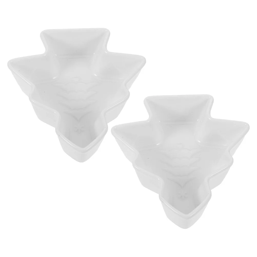 

2 Pcs Decorative Fruit Bowl Party Plates Appetizer Platter Tray Snacks Cute Dessert