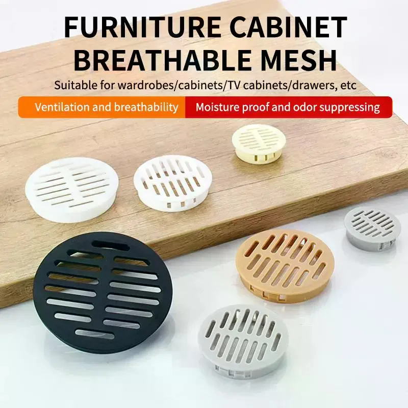 

10 PCS Rectangular Breathable Mesh Plastic 35/50mm Ventilation Grille Cabinet Wardrobe Air Vent Wardrobes