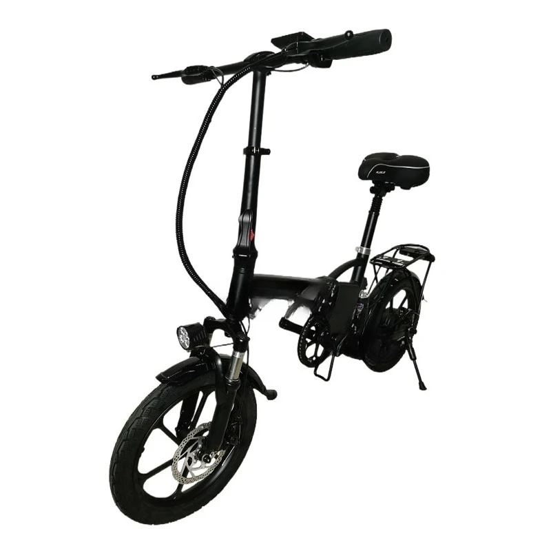 Aluminum alloy 14-inch folding electric bicycle driving to help commuter car