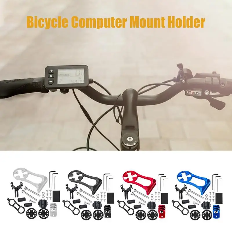 Liga de alumínio Bike Computer Mount, Guidão resistente Out Front Mount para bicicletas, Base adaptadora multifuncional, Ciclismo leve