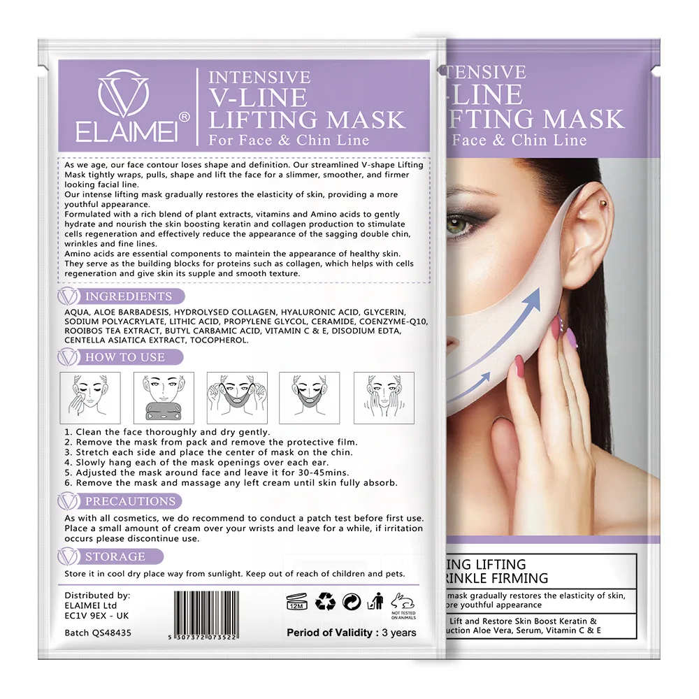 Reusable Face Slimming Bandage V Line Face Shaper Women Chin Cheek Lift Up Belt Facial Massage Strap Face Skin Care Beauty Tools