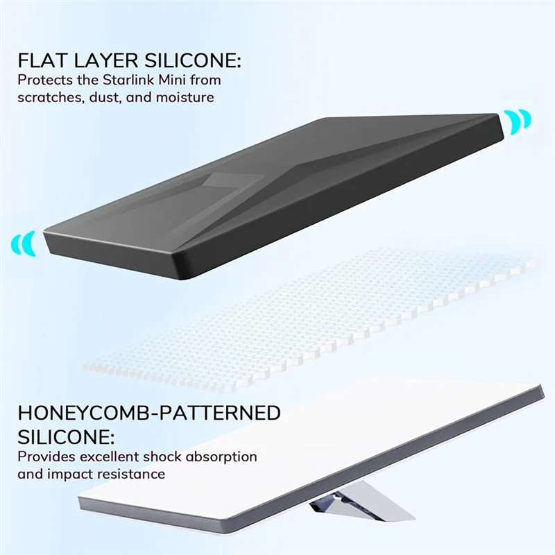لغطاء حماية صغير من Starlink، غطاء صغير Starlink لحجب إشارة الصفر للأماكن الخارجية، مع خطافين معلقين