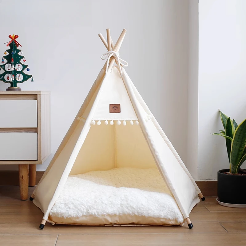 Pet tent four seasons universal cat kennel doghouse summer pet bed removable and washable closed indoor cat house cat house