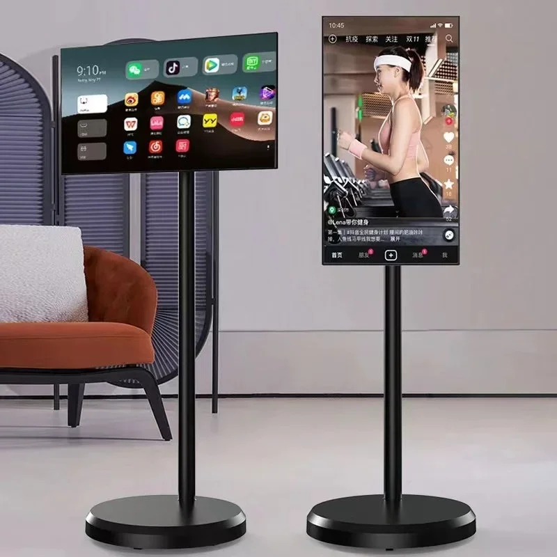 Rotatable Portable Touch Screen Display, Smart LCD Panel Ideal for Live Streaming Business Activities & Entertainment